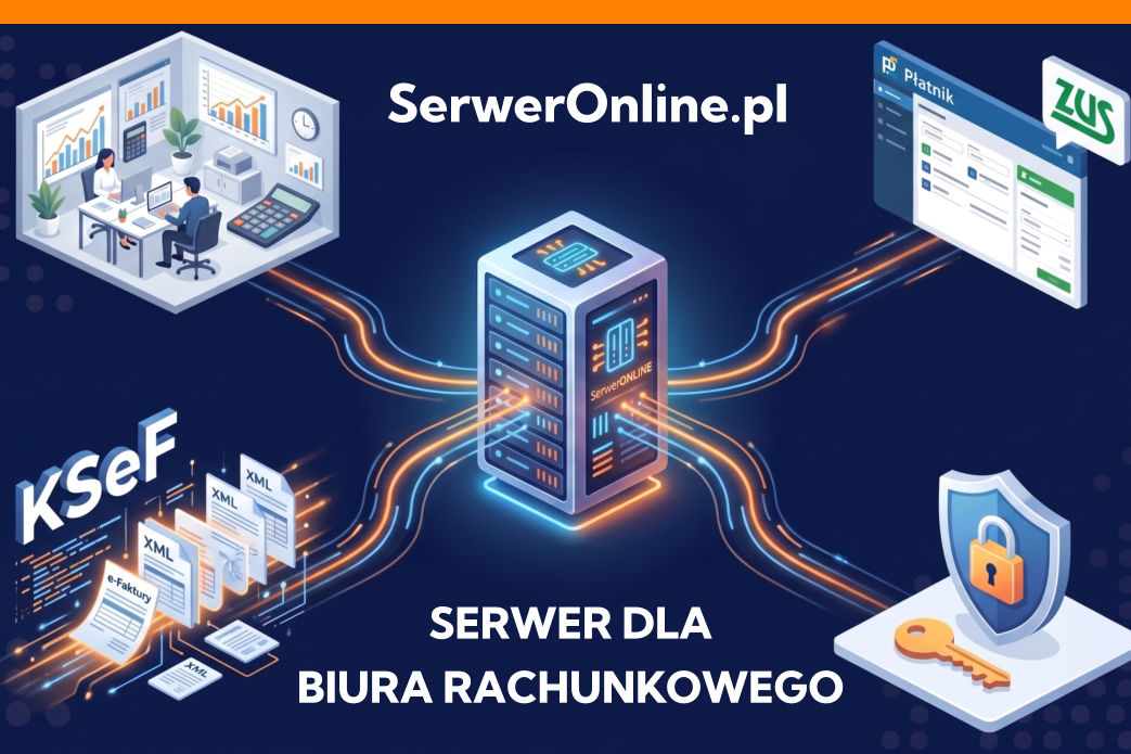 Serwer dla Biura Rachunkowego pod Comarch ERP Optima, Płatnika i KSeF. 